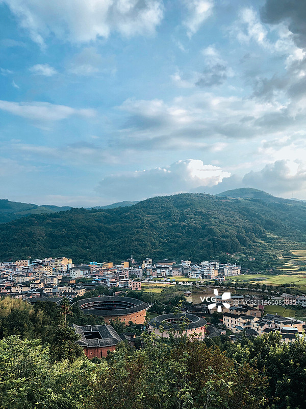 福建龙岩永定土楼王景区风景图片素材