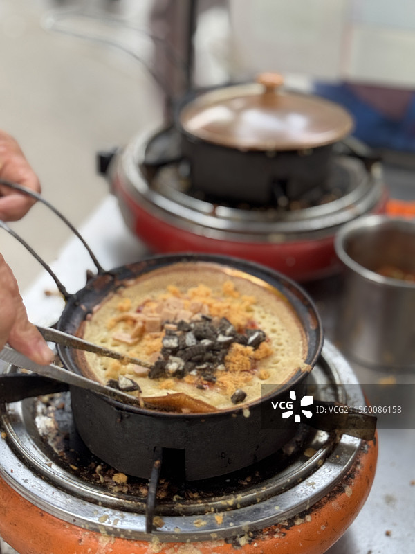 四川传统小吃蛋烘糕图片素材