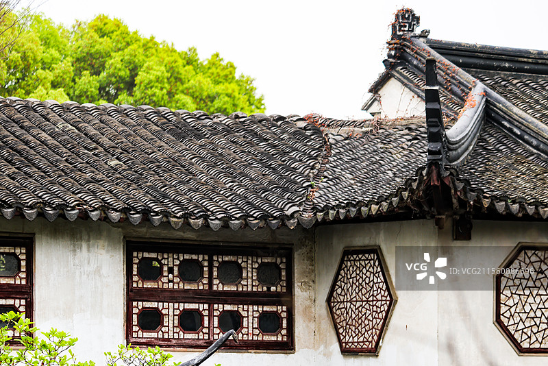 春天苏州园林之留园古典私家园林风光五峰仙馆楠木厅冠云峰等组图图片素材