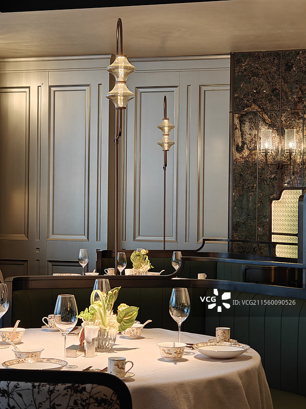 豪华的餐厅环境图片素材