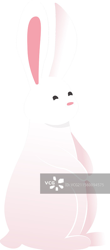 坐着的兔子动物图片素材