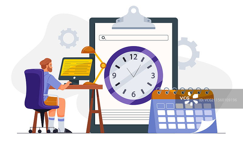 坐在旁边的计算机男士项目经理图片素材