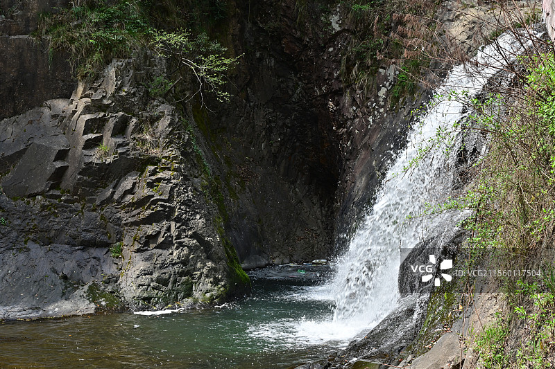 诸暨五泄瀑布禅寺图片素材
