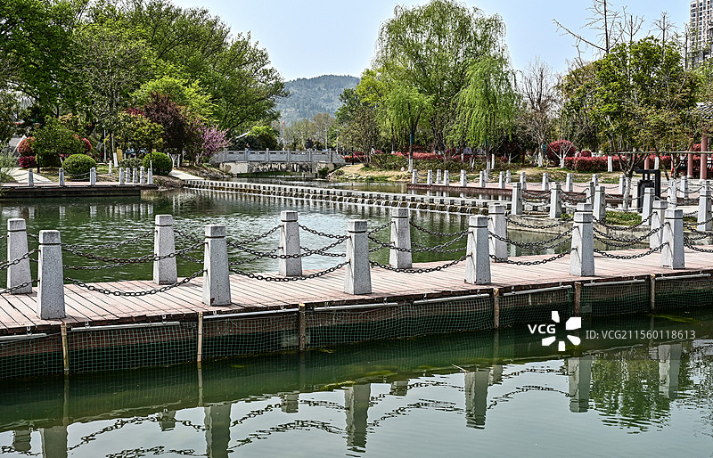 湖北南漳县水镜公园景观图片素材