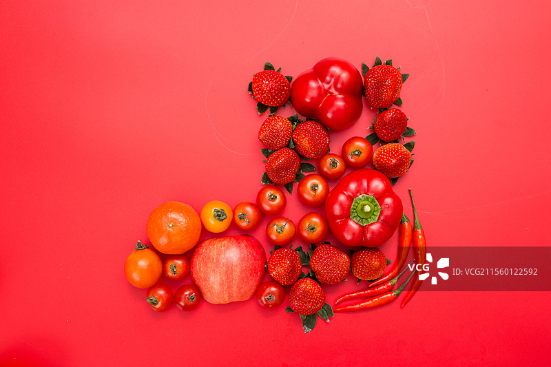水果蔬菜圣诞袜造型图片素材
