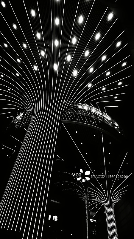 科幻感·灯光线条图片素材