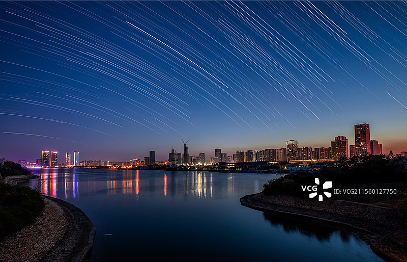 春晚看星空图片素材