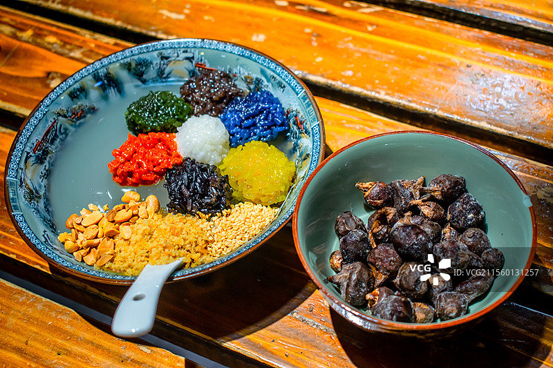 七彩冲冲糕图片素材