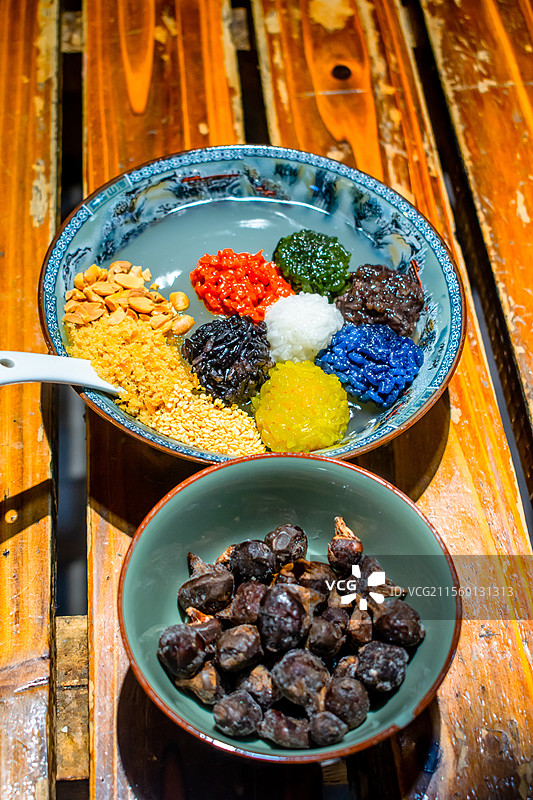 七彩冲冲糕图片素材