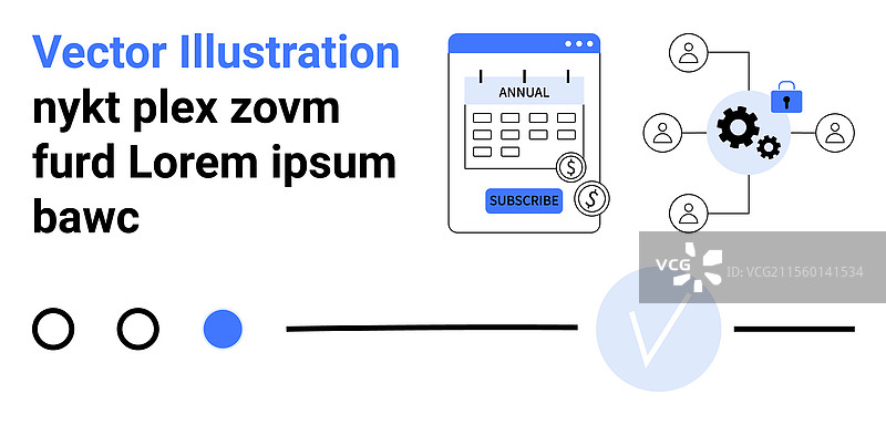 订阅支付概念与安全设置图片素材