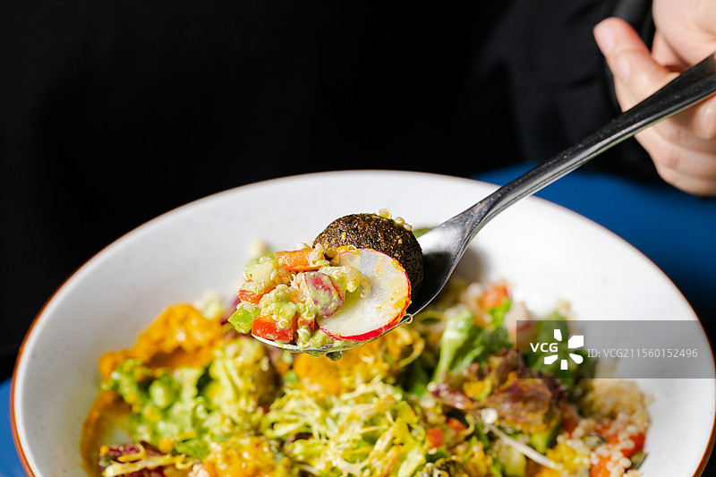 藜麦沙拉蔬菜沙拉水果沙拉健康沙拉蔬菜图片素材