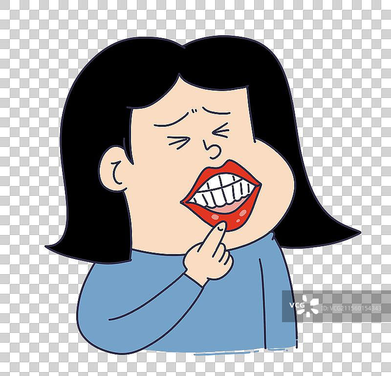 口腔溃疡的人物图片素材