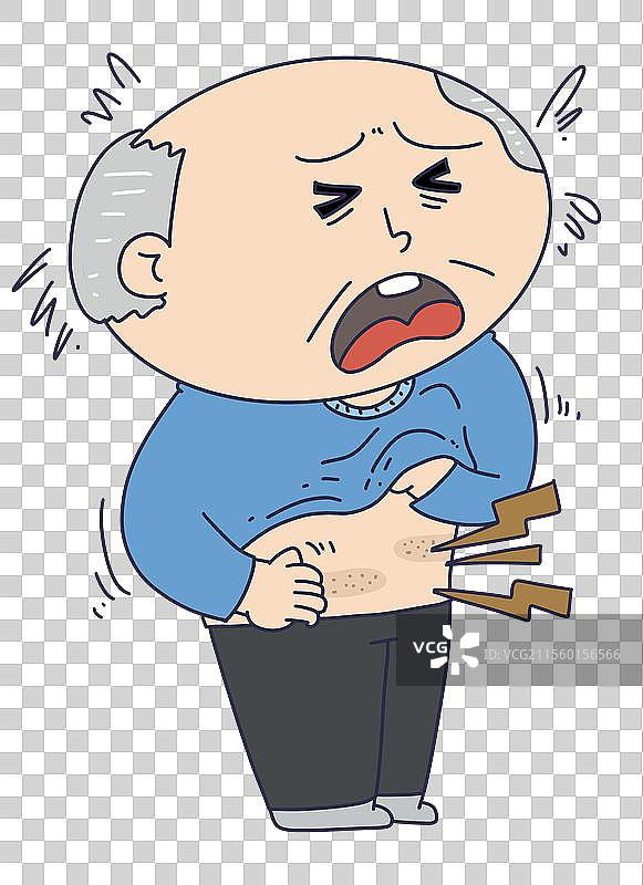 带状疱疹病人图片素材