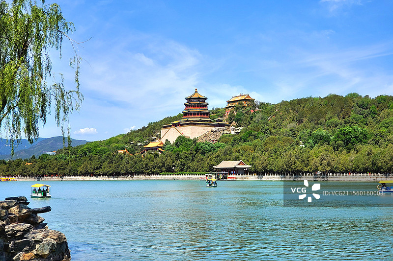 中国北京市，世界文化遗产，颐和园图片素材