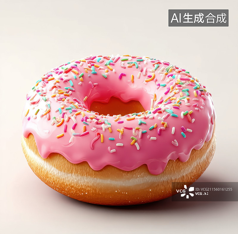 【AI数字艺术】美味的马卡龙甜甜圈美食静物图片素材