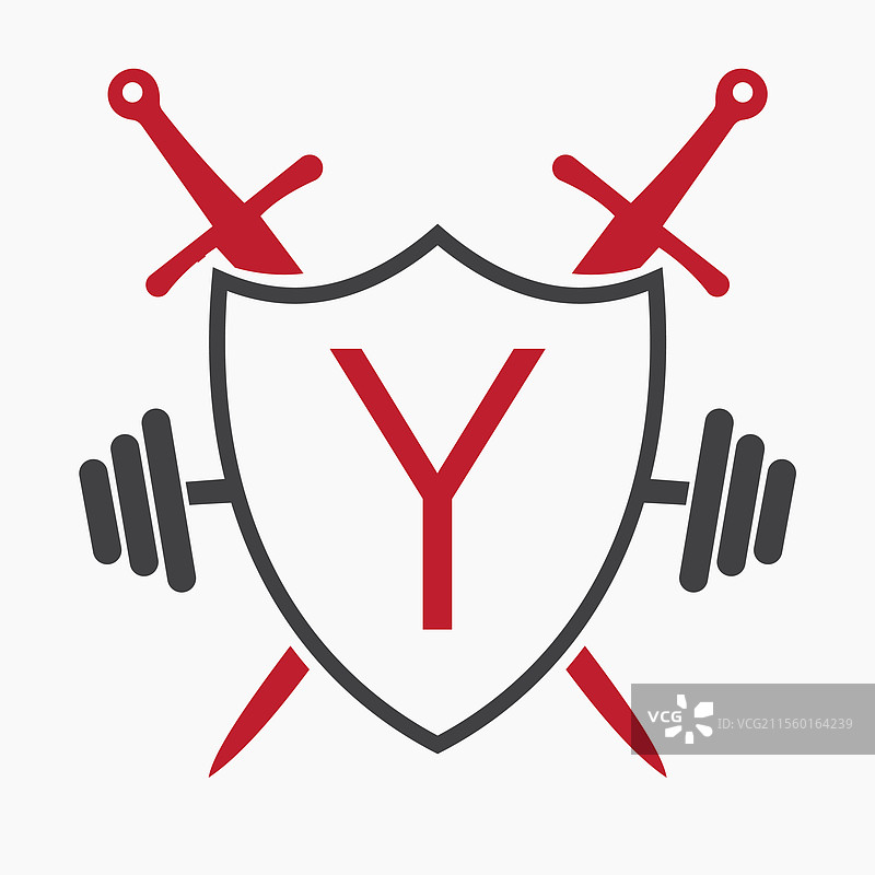 字母Y战士标志设计概念图片素材