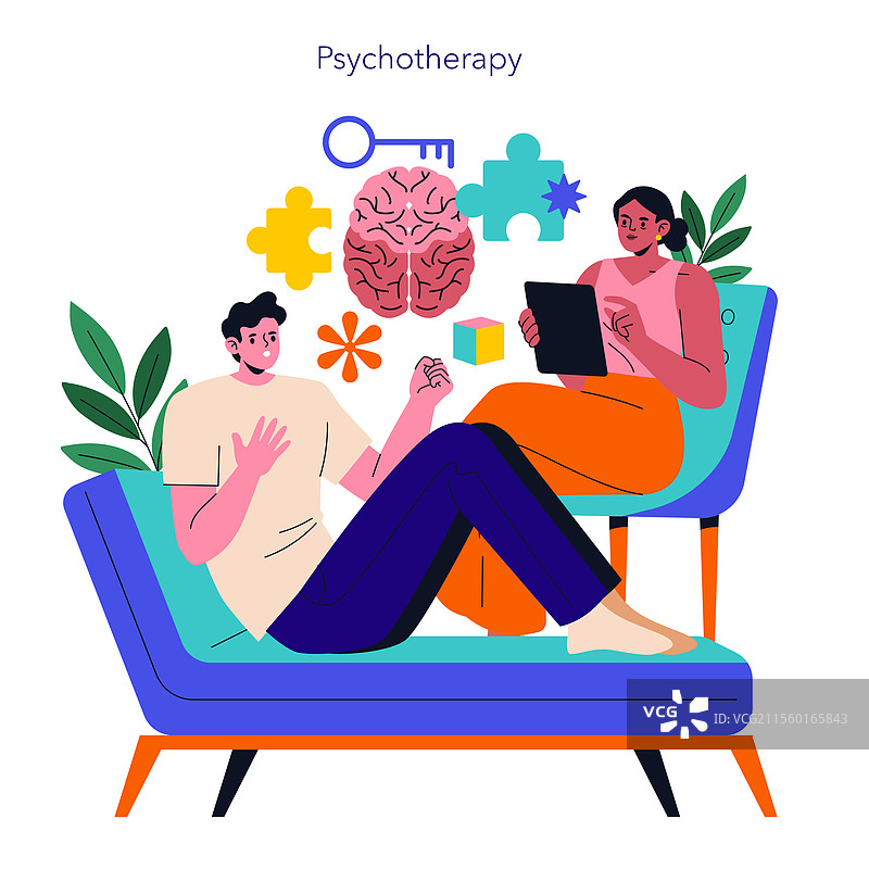 存在主义疗法平面图图片素材