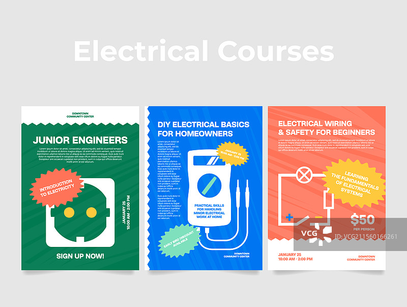 电气课程工程师布线与安全图片素材