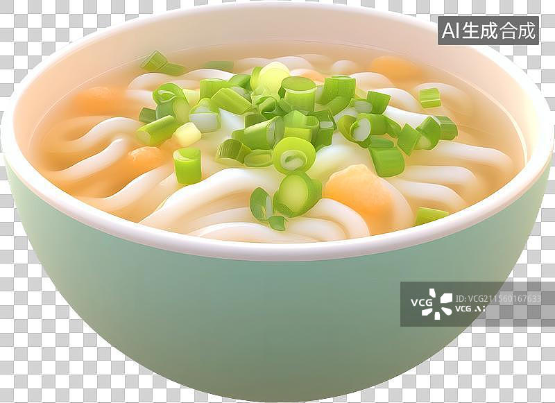 【AI数字艺术】一碗香葱土豆粉图片素材