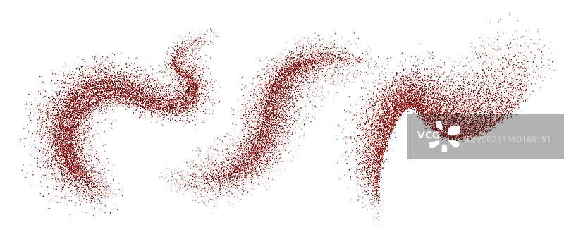 红椒粉撒在白色背景上图片素材