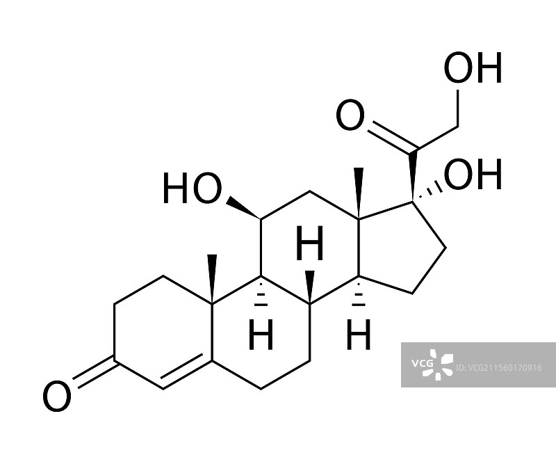 皮质醇结构黑色图片素材