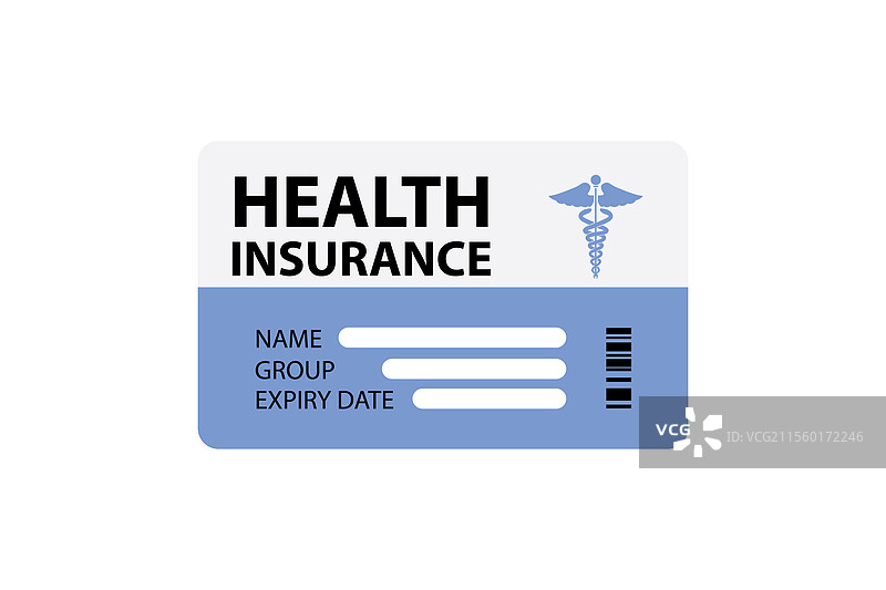 健康保险卡概念图片素材