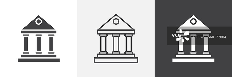 银行图标图形包图片素材