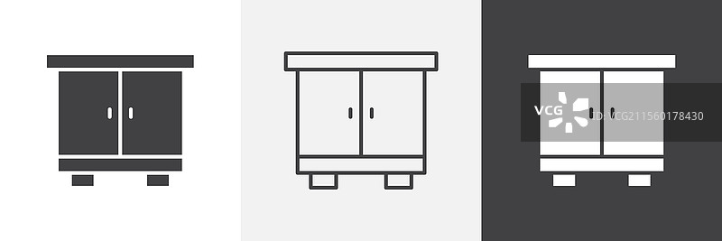 橱柜图标图形包图片素材