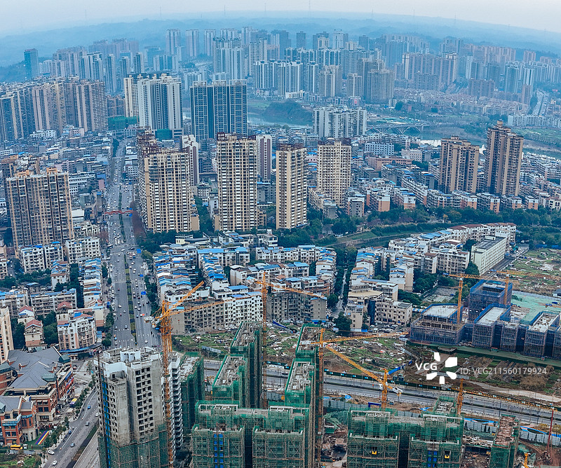 资阳市 雁江区 俊兴路 兰家坡 沱江 东岳山图片素材