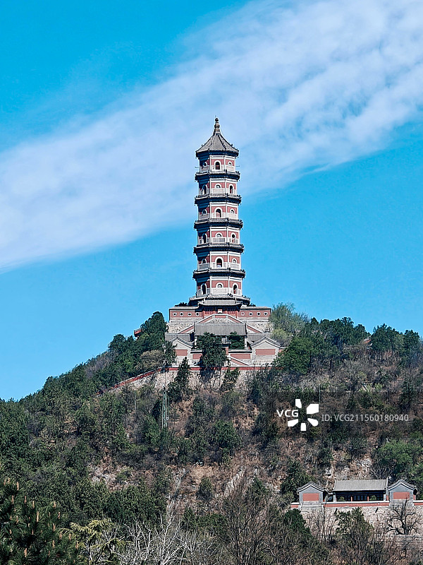 玉峰塔 玉泉山图片素材