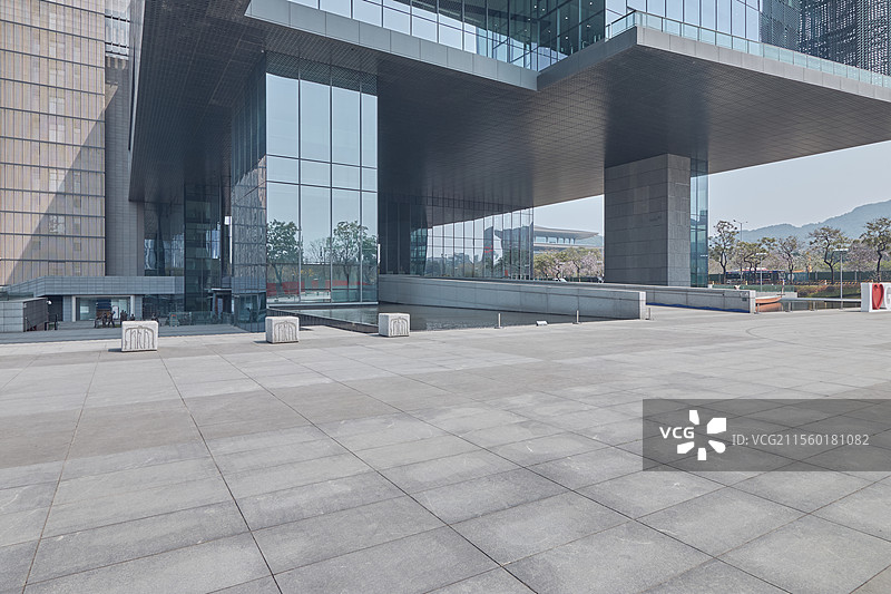 广州市城市规划展览中心建筑外部及广场图片素材