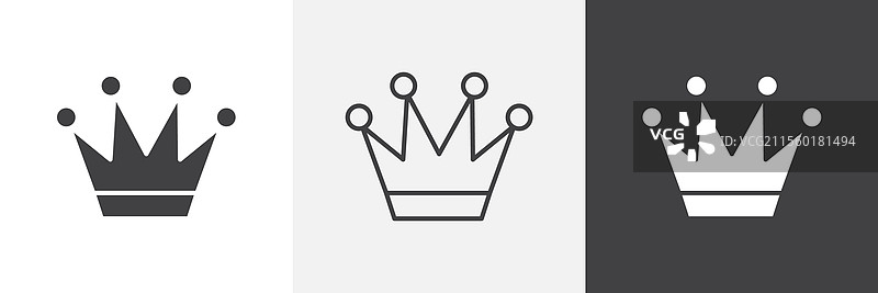 皇冠图标图形包图片素材