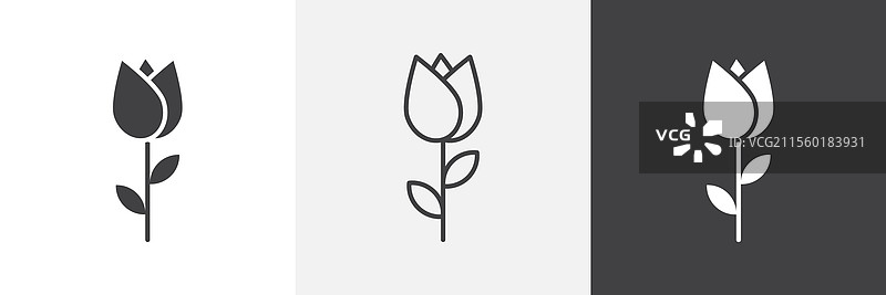 郁金香图标图形包图片素材