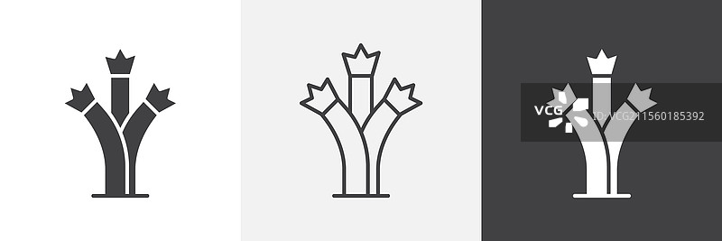 约书亚树图标图形包图片素材