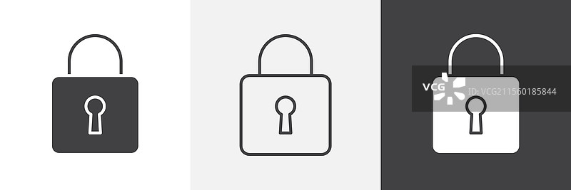 锁图标图形包图片素材
