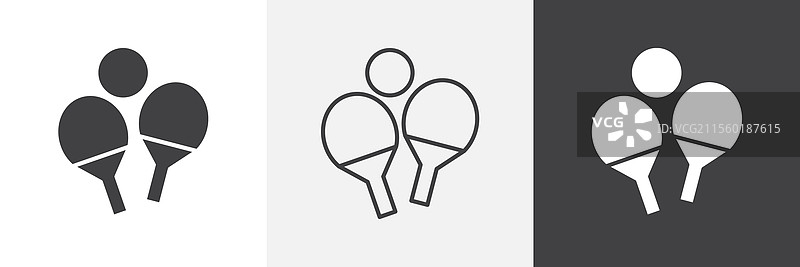 乒乓球图标图形包图片素材