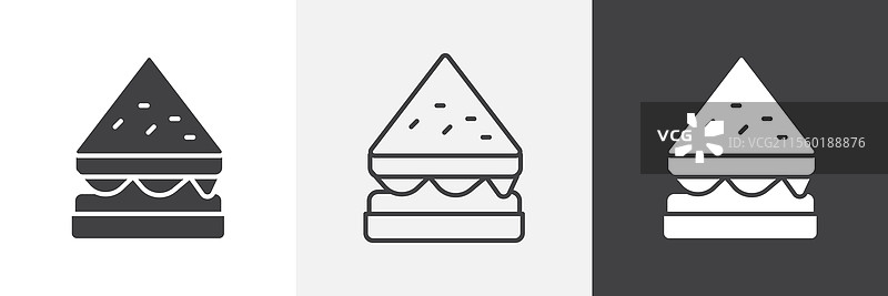 三明治图标图形包图片素材