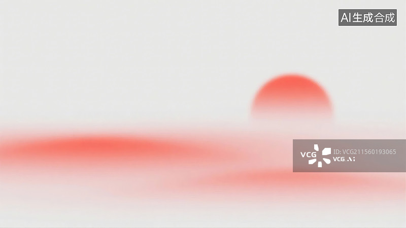 【AI数字艺术】朦胧日出晨雾美景图片素材