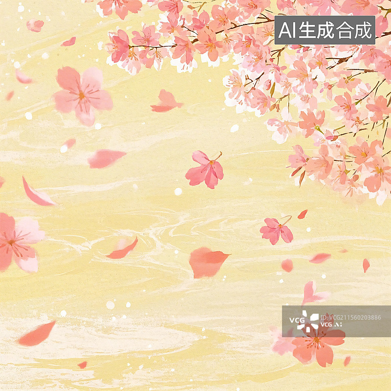 【AI数字艺术】春日樱花梦图片素材