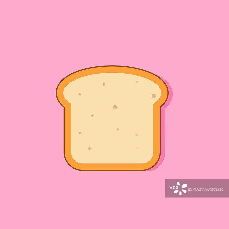 扁平设计的吐司片图片素材