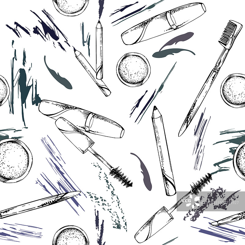 化妆品 眼睫毛膏 眼影刷 眉毛 眼睫毛图片素材