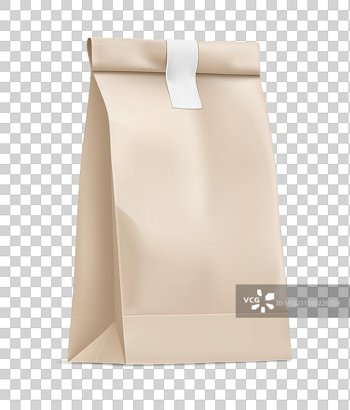 快餐用牛皮纸袋图片素材