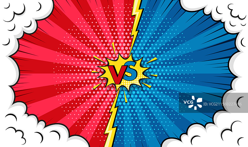 漫画与背景流行艺术卡通横幅图片素材