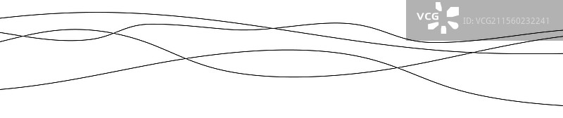 细长的弯曲波浪线图片素材