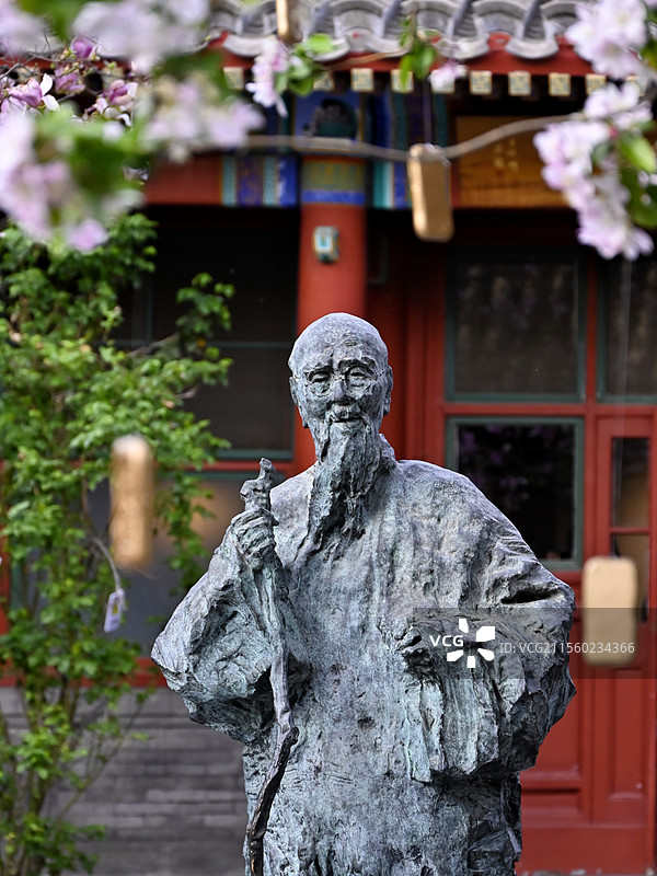 齐白石旧居纪念馆 齐白石像图片素材