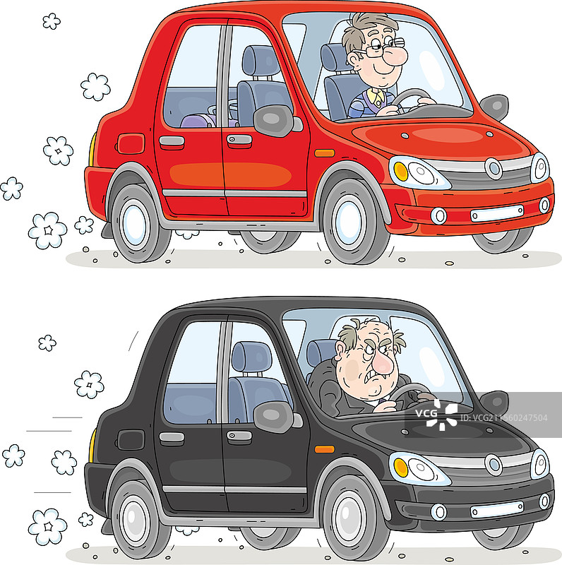 幽默而愤怒的司机图片素材