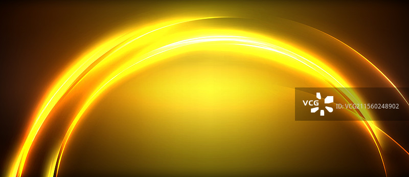 霓虹发光圆圈光线圆形线条图片素材