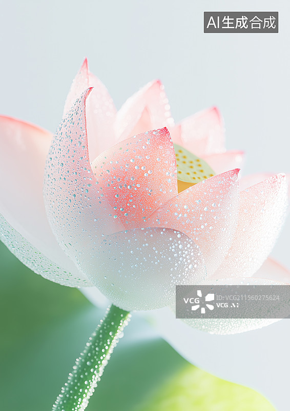 【AI数字艺术】迷人的莲花艺术插画图片素材