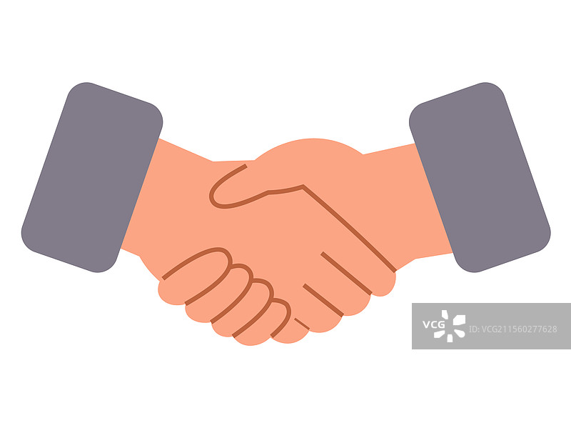 两只手握手象征着达成协议图片素材