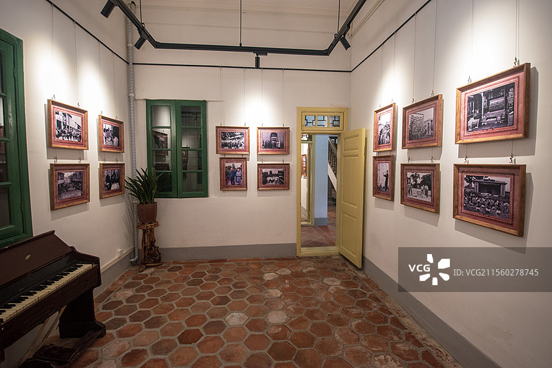 泉州古城花巷89号1937年南洋风格番仔楼和传统闽南古大厝傅家宅院《泉州古城保护提升图片展》图片素材